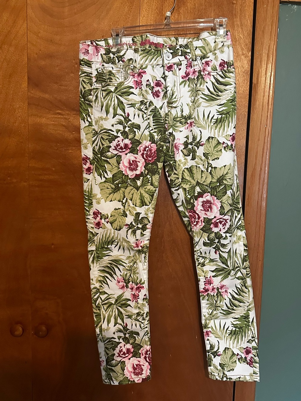 Tropical Floral Dollhouse Straight Leg Pants - size 11